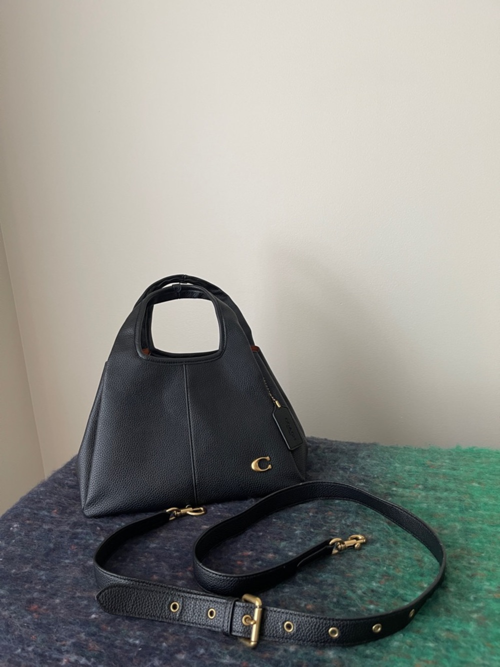 Coach Lana 23 Bag In Black With Crossbody Strap.
